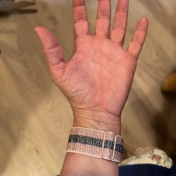 New Apple Watch band sparkle stripe adjustable removable strap - Picture 2 of 11